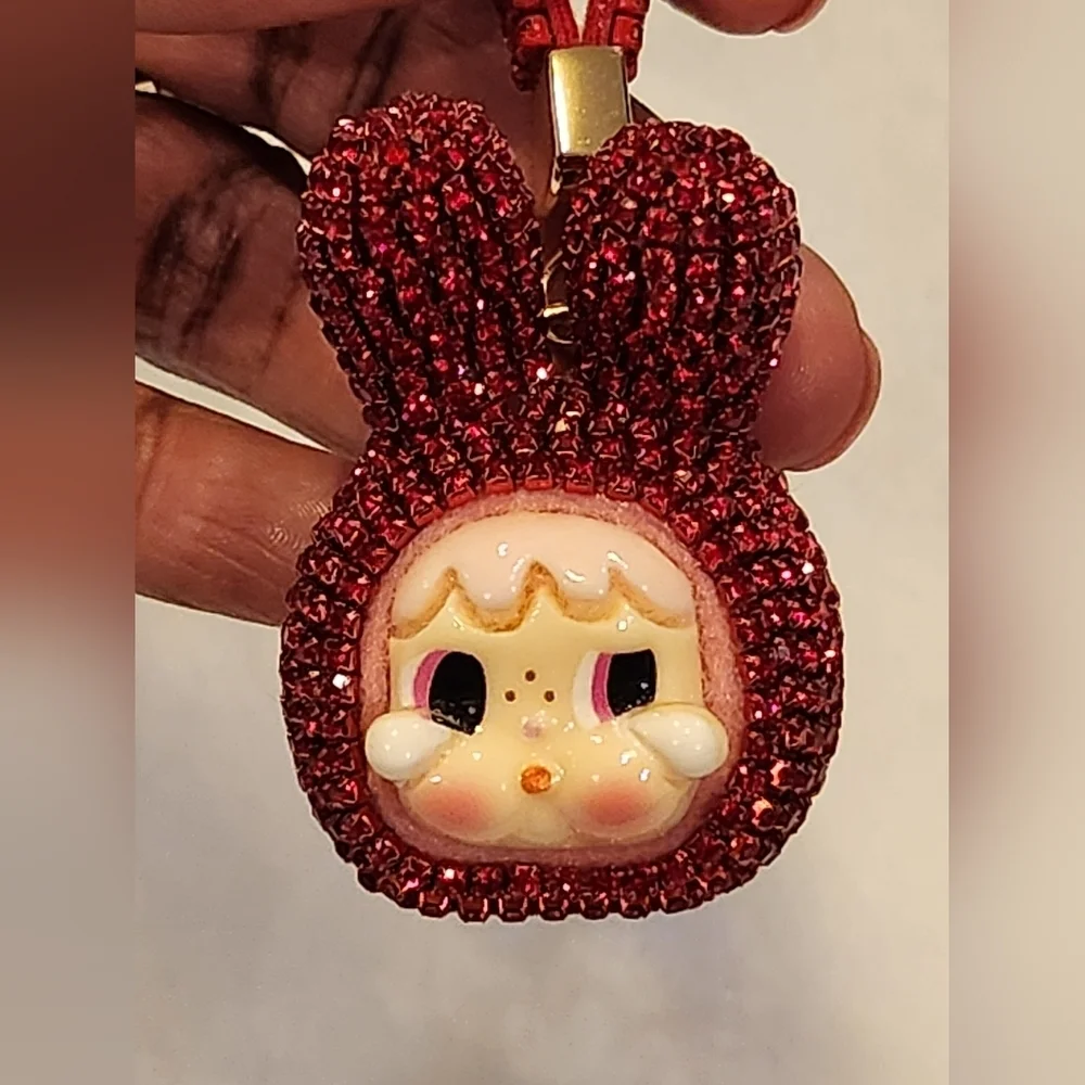 Crybaby Cute Red Bling Keychain Bag Charm